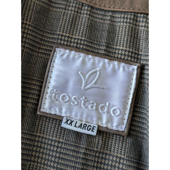 Tostado Argentina Brown 100% Leather Zip Front Shooting Vest Size XXL Quilted - Picture 3 of 13